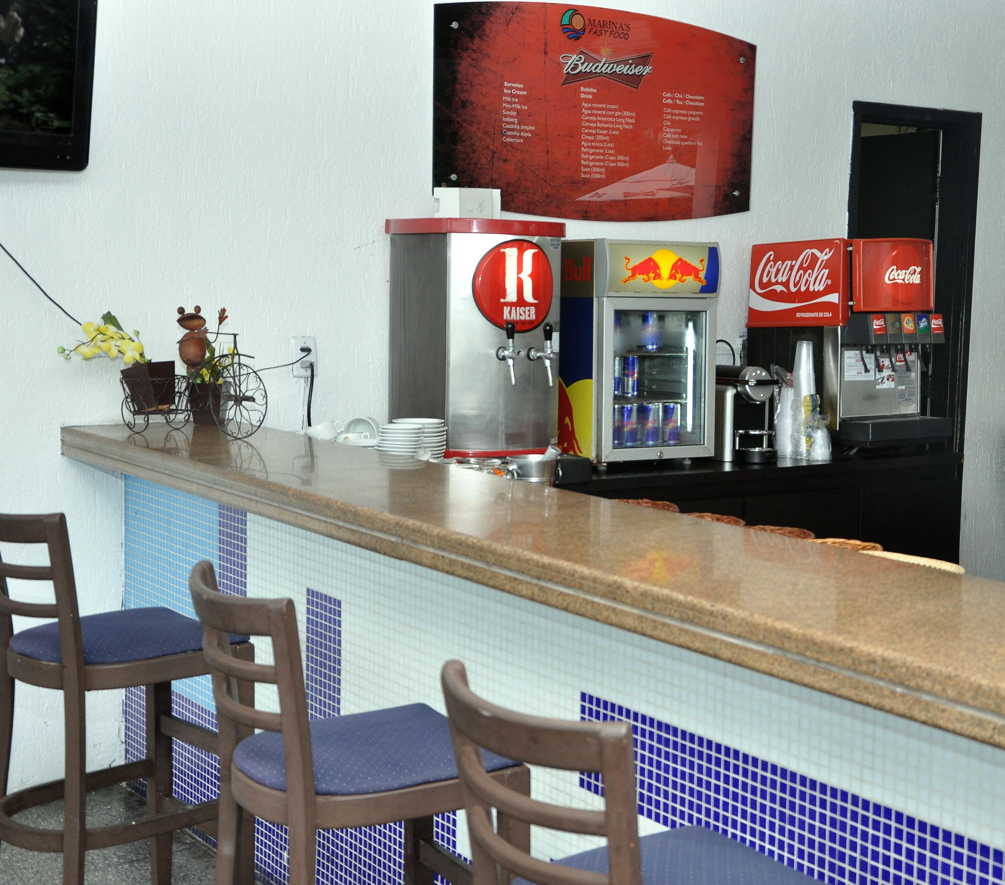Marina Park Hotel Fortaleza  Luaran gambar A 3D rendering of a bar